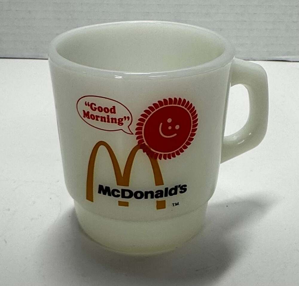Vintage McDonald's Good Morning Coffee Mug by Anchor Hocking Fire-King